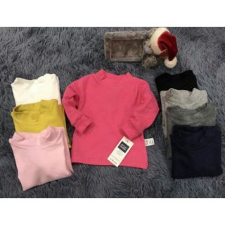 Áo dài tay thun cotton cổ lọ 3p hihi garden cho bé