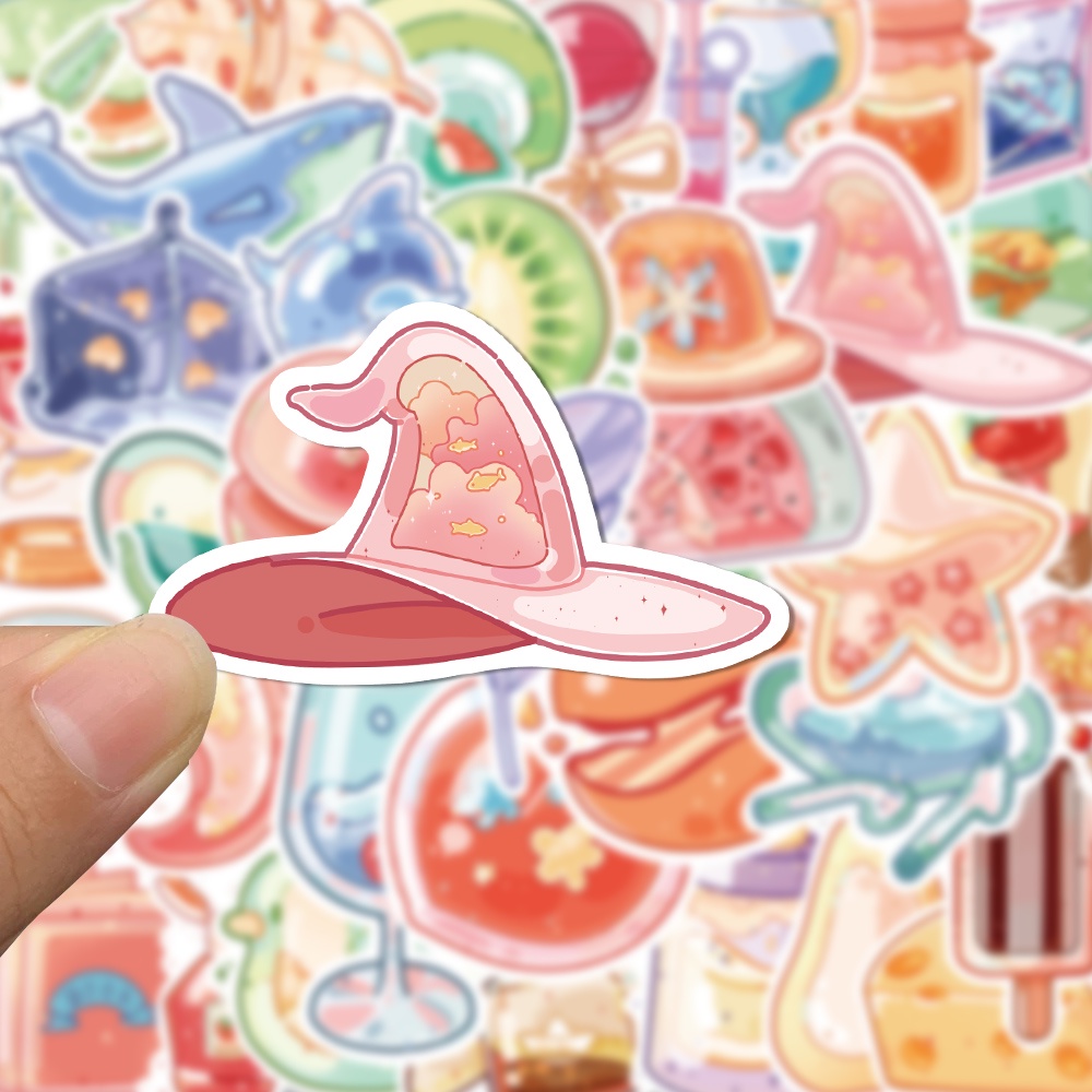 Set 40 Miếng Dán Kính Nhỏ Nhắn Chống Thấm Nước Trang Trí Sổ Tay