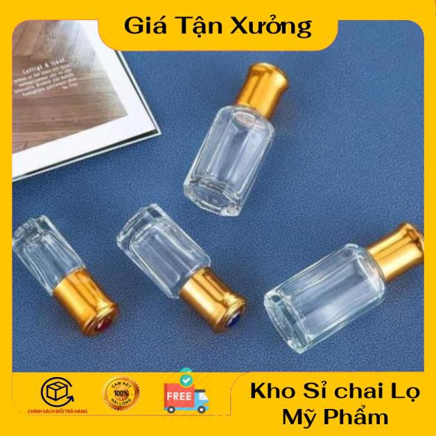 Lọ Chiết Nước Hoa ❤ TRÙM SỈ ❤ [3ml,6ml] Vỏ Lọ chiết nước hoa Dubai bi lăn Ruby rỗng, phụ kiện du lịch