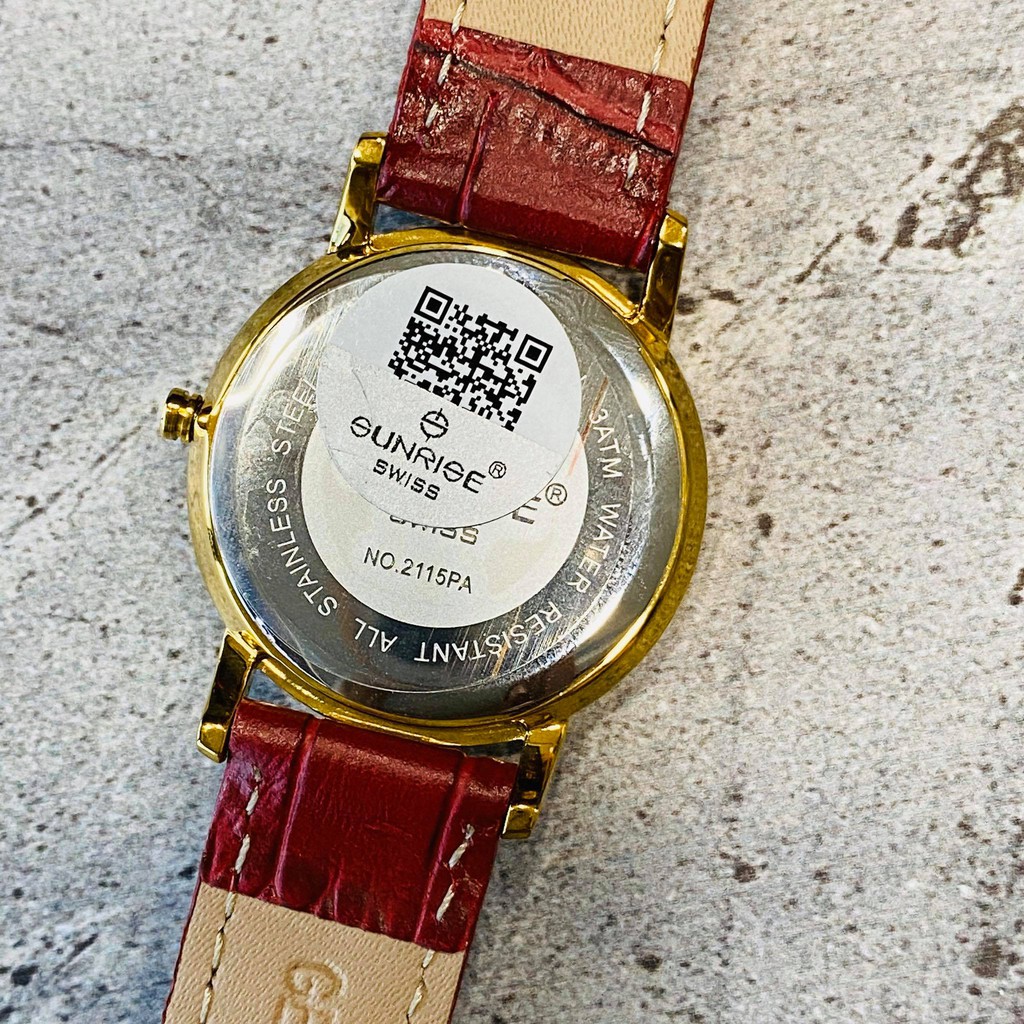 Đồng hồ Sunrise nữ chính hãng Nhật Bản L2115PA.GL.T - kính saphire chống trầy - bảo