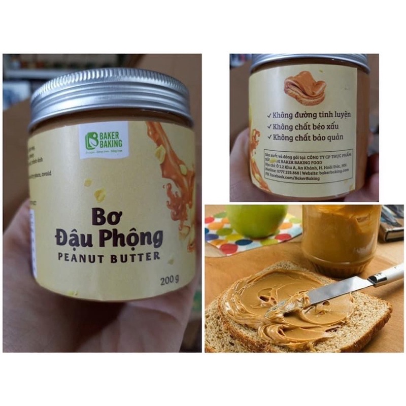 BƠ ĐẬU PHỘNG KHÔNG ĐƯỜNG