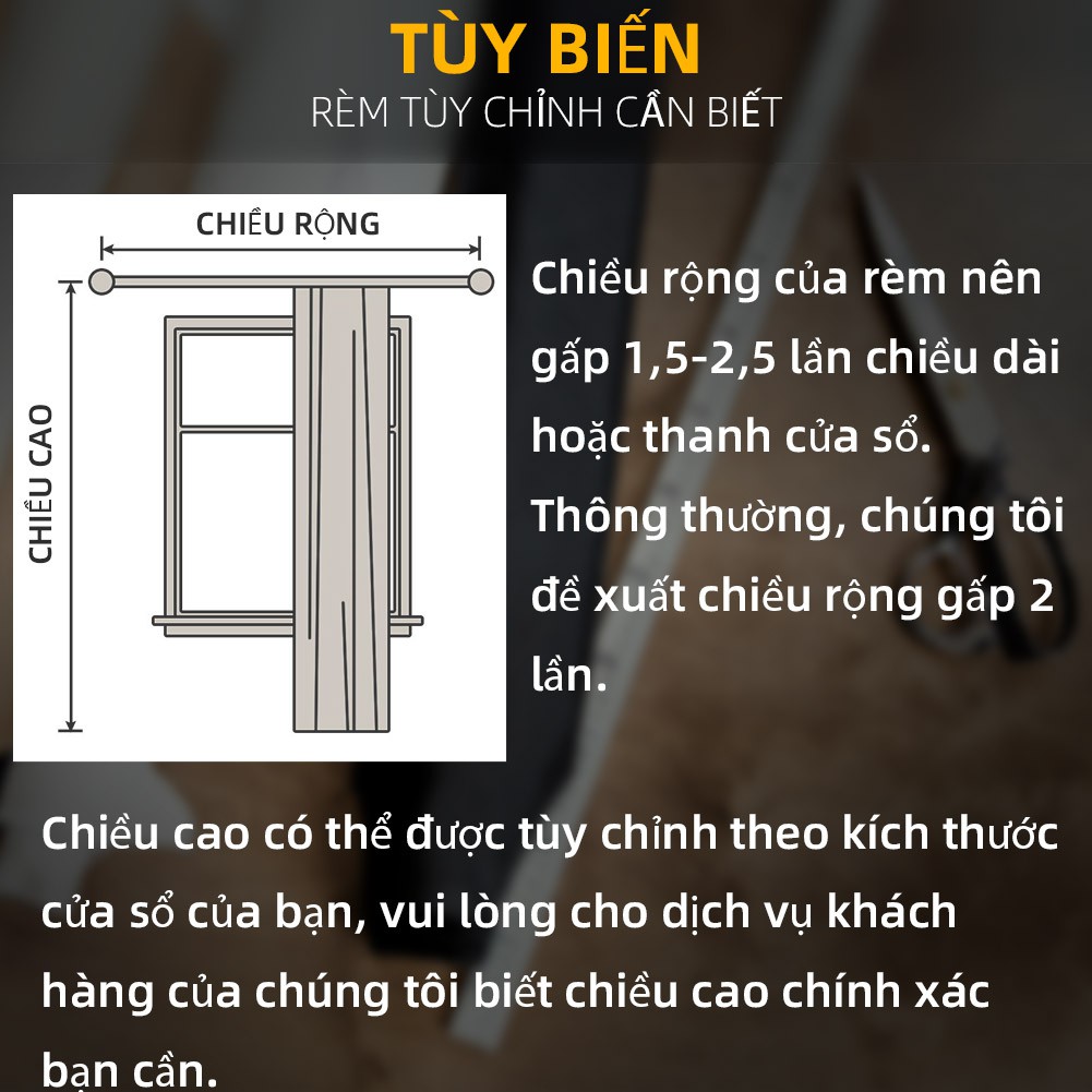 1 Rèm Cửa Napearl 95% Màu Trơn Cao Cấp