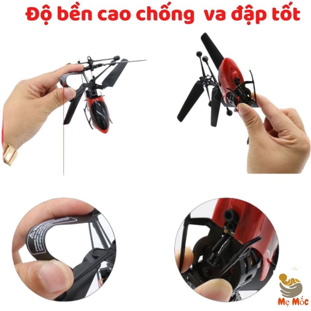 Máy Bay Điều Khiển Từ Xa Helicopter Kèm Dây Sạc - Đồ Chơi Thông Minh Cho Bé Tư Duy Trí Tuệ - Shop Mẹ Mốc ,MBDK