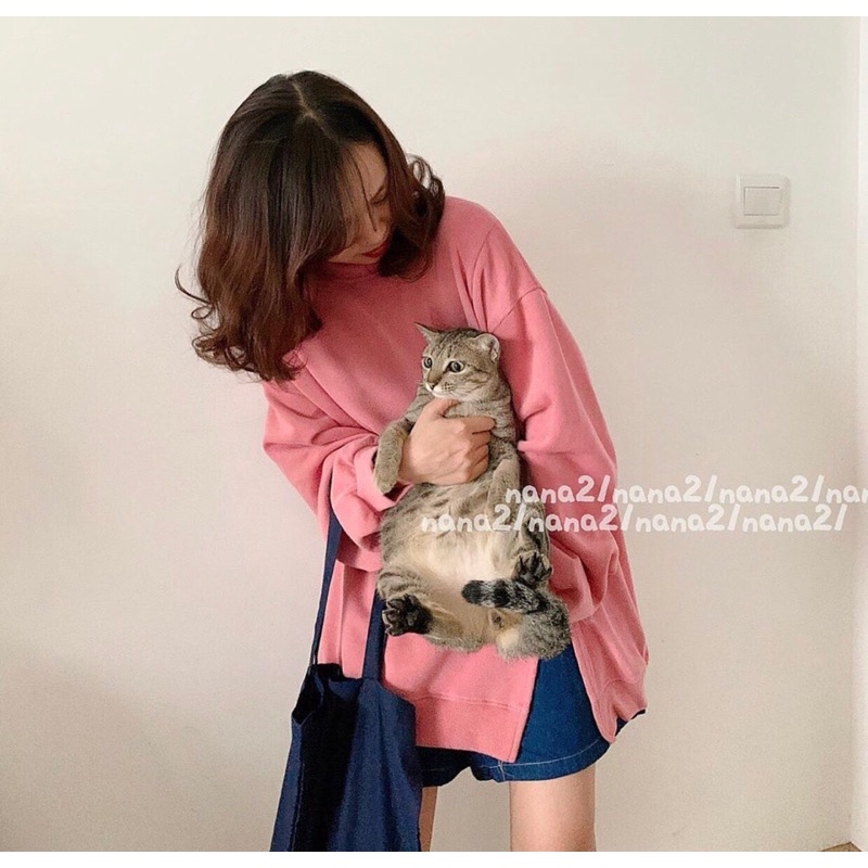 [HÀNG SẴN]Áo HOODIE nỉ tăm xẻ vạt trơn nhiều màu hàng quảng châu
