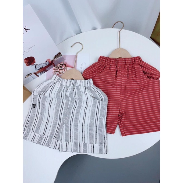 Combo 5 quần thô mềm xuất dư bé trai 13-30kg