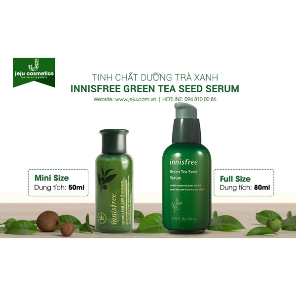 Tinh chất serum trà xanh Innisfree Green Tea Seed Serum 80ml (queen)