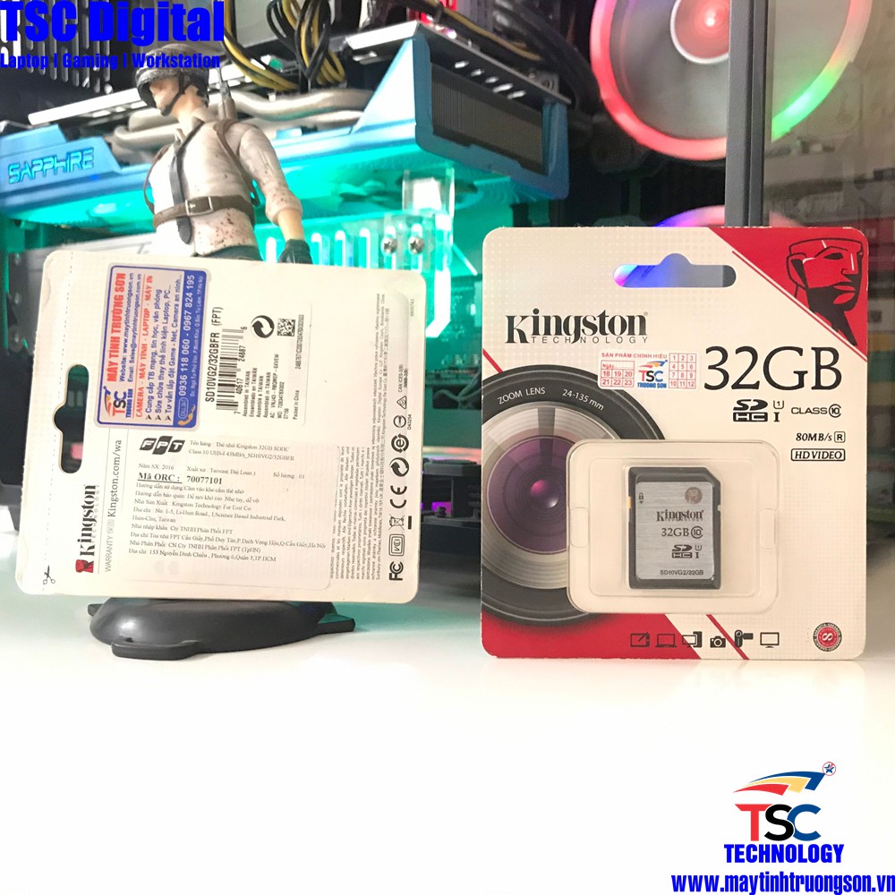 Thẻ Nhớ KINGSTON 32GB SDHC CLASS 10 UHSI 45MB/S_SD10VG2/32GBFR