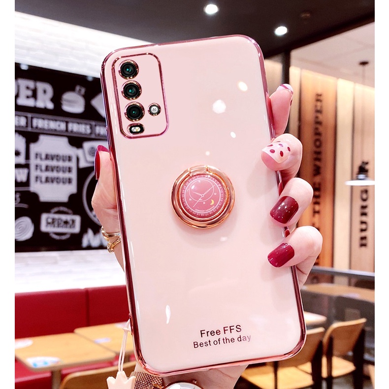 ỐP LƯNG SILICON XIAOMI REDMI 9T, POCO M3 KÈM IRING SANG TRỌNG