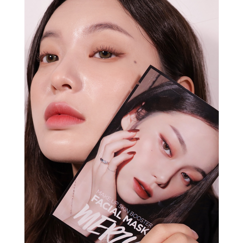 Mặt Nạ Cấp Ẩm, Làm Dịu Merzy Make Up Skin Booster Facial Mask 23ml