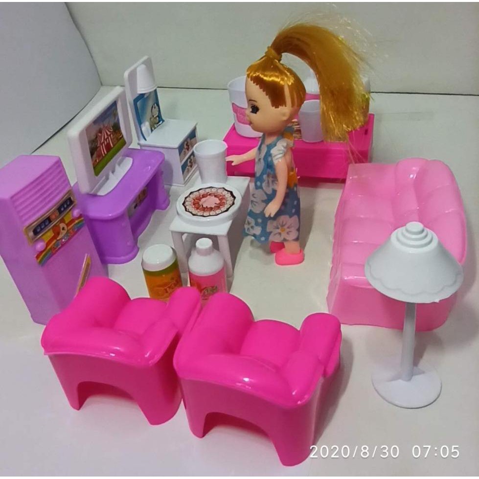 Bộ Bàn Ghế Sô Pha / Giường / Ghế Sofa / Giường Ngủ Cho Búp Bê Barbie