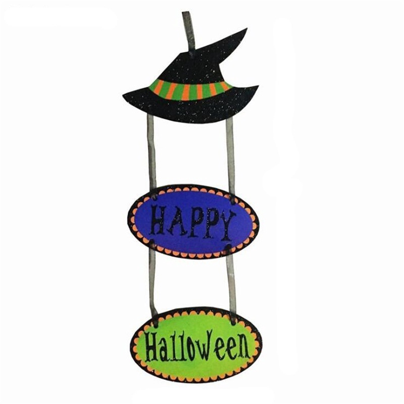 Tấm Bảng Treo Trang Trí Halloween Hình Phù Thủy