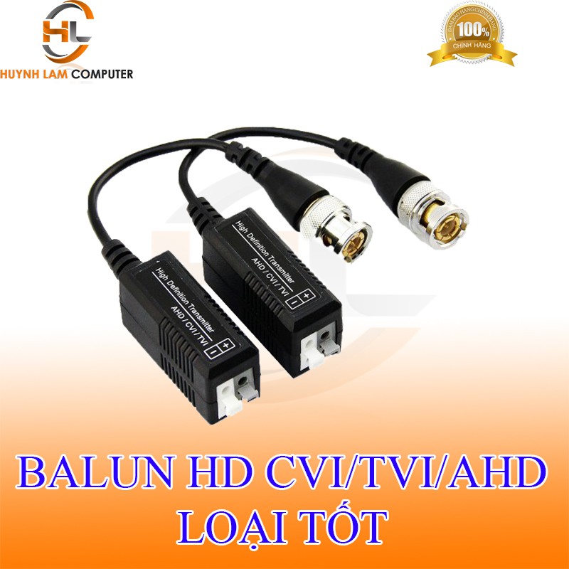 Bộ chuyển đổi video BALUN HDCVI/HDTVI/AHD LOẠI TỐT (1 CẶP 2 CÁI)