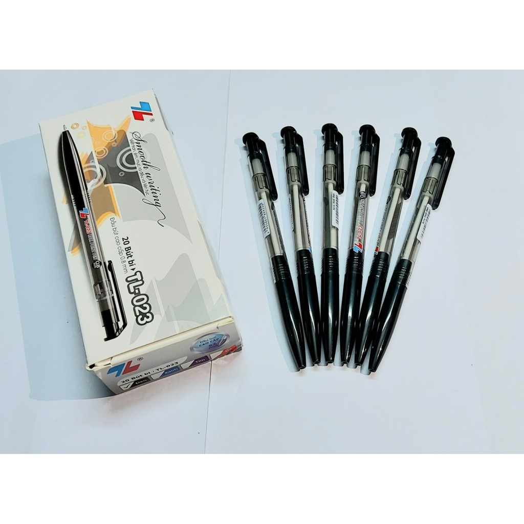 Hộp 20 cây bút bi Thiên Long TL-023 ngòi 0.8mm- Hàng chính hãng