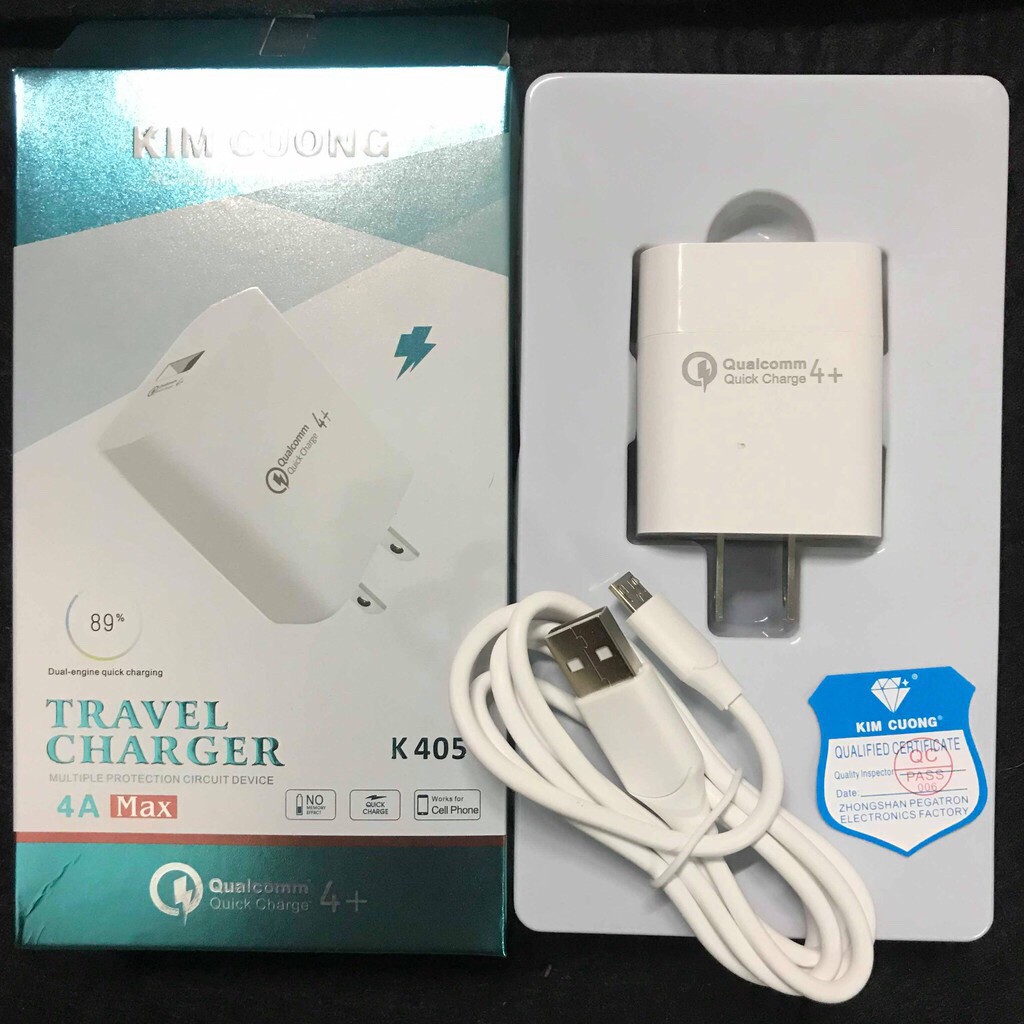 (khuyên dùng) Cốc sạc nhanh Quick Charge Kim Cương K405