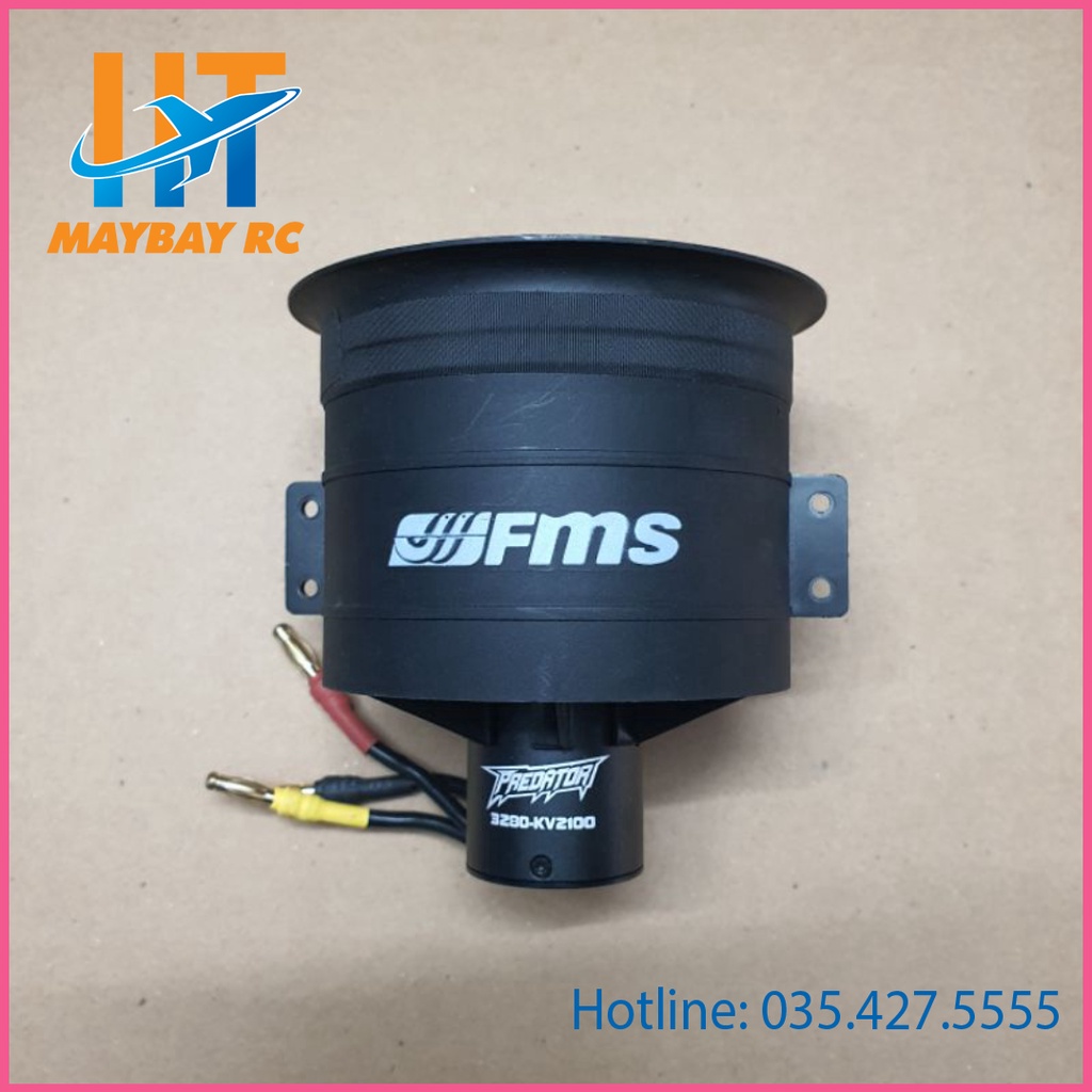Combo động cơ fan 80mm fms lực 3.5kg cho máy bay điều khiển