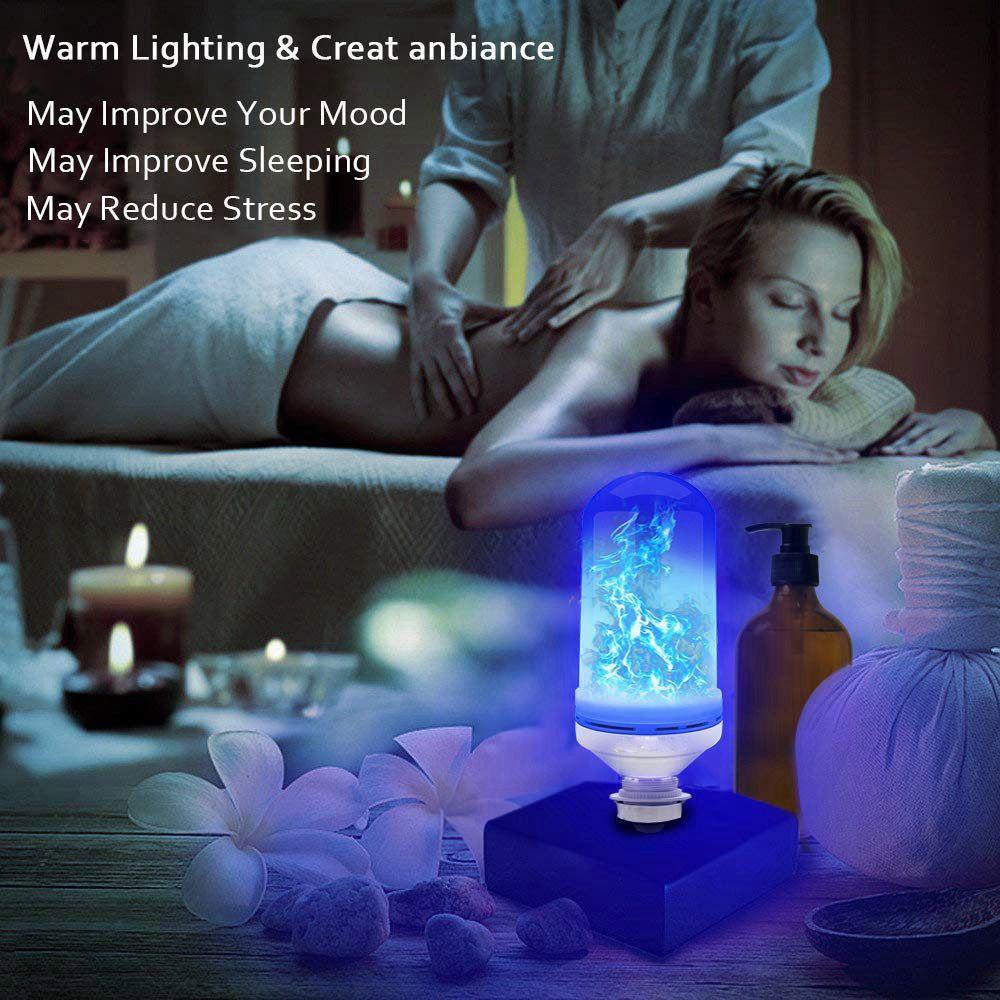 Bóng Đèn LED E27 Hiệu Ứng Ngọn Lửa 4 Chế Độ Trang Trí Giáng Sinh