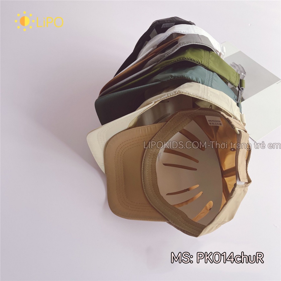 Mũ lưỡi trai cho bé trai bé gái 2-7 tuổi thêu chữ R Nón kết trẻ em PK014chuR