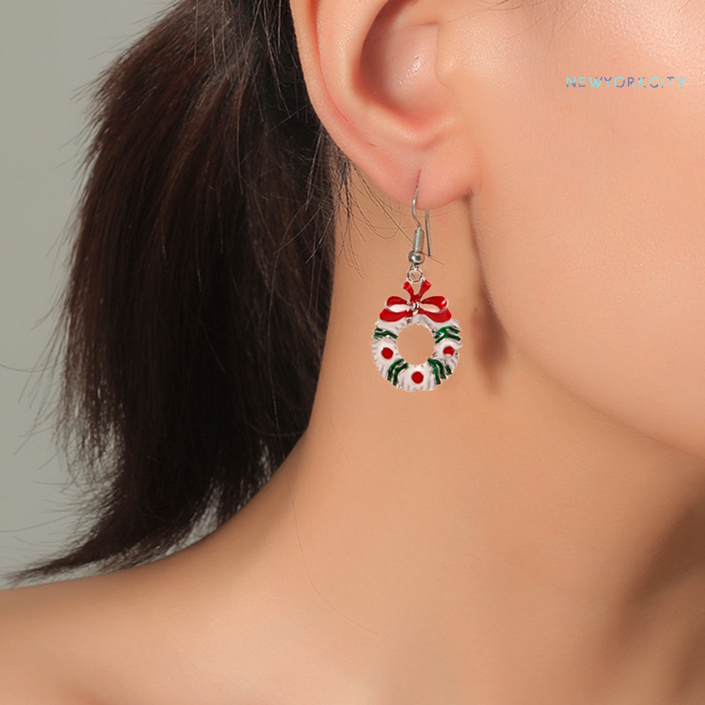 1 Đôi Khuyên Tai Chủ Đề Giáng Sinh Dễ Thương