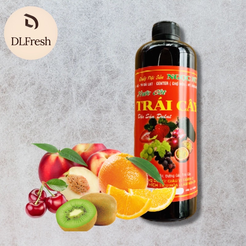 Nước trái cây lên men DLFresh nước cốt trái cây mix vị 500ml