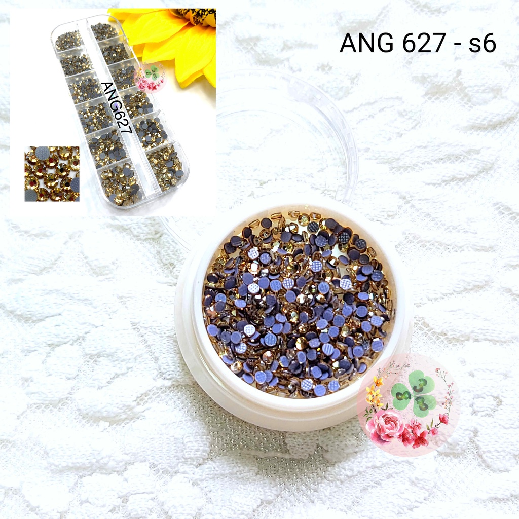 Đá nail - Mã ANG Size 6. Đá Chân Lưới đính trang trí móng siêu lấp lánh.