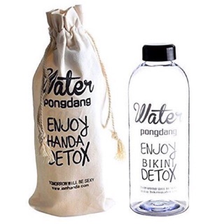 Bình nước detox 1l kèm túi đựng bình