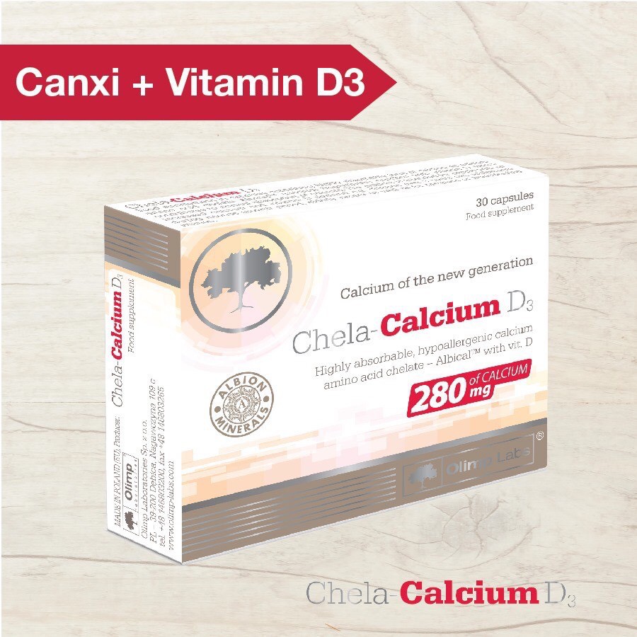 (CHÍNH HÃNG + QUÀ TẶNG) Chela Calcium D3 Vitamin Bầu Bổ Sung Canxi và Vitamin D3 - Hộp 30 Viên