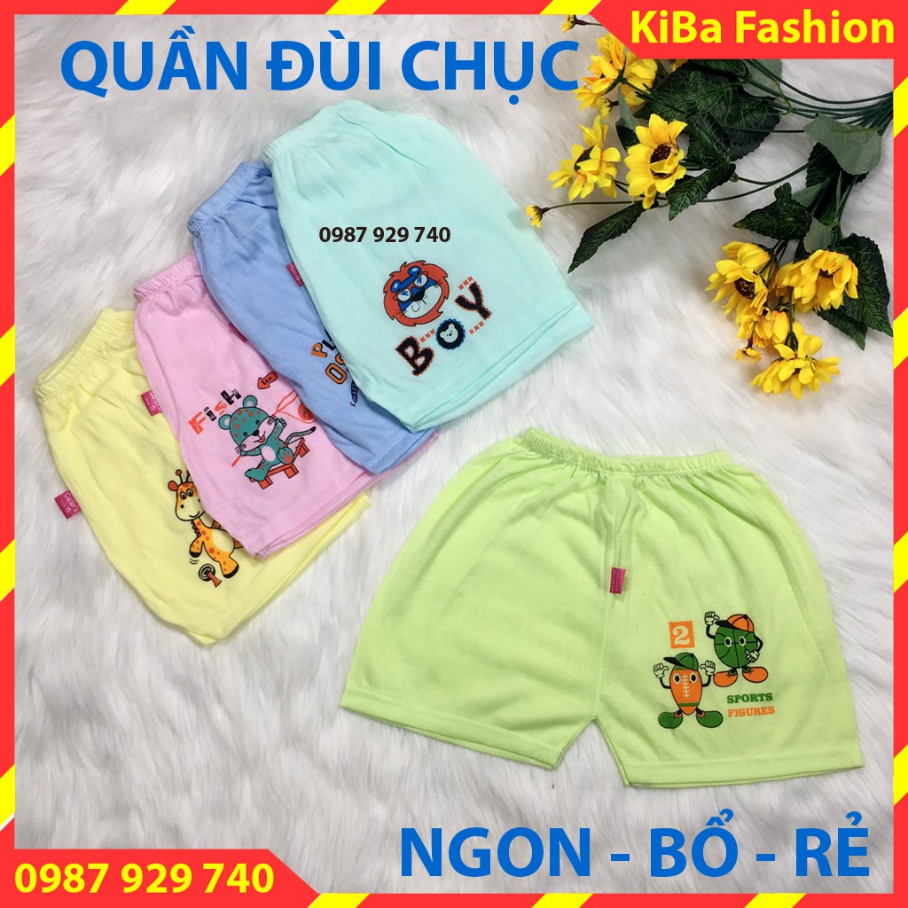 [SIÊU RẺ]  2 chiếc Quần đùi RẺ mềm mỏng nhanh khô cho bé từ 3-12kg- QĐ - TK0230 (Hình in màu sắc thay đổi theo lô hàng)