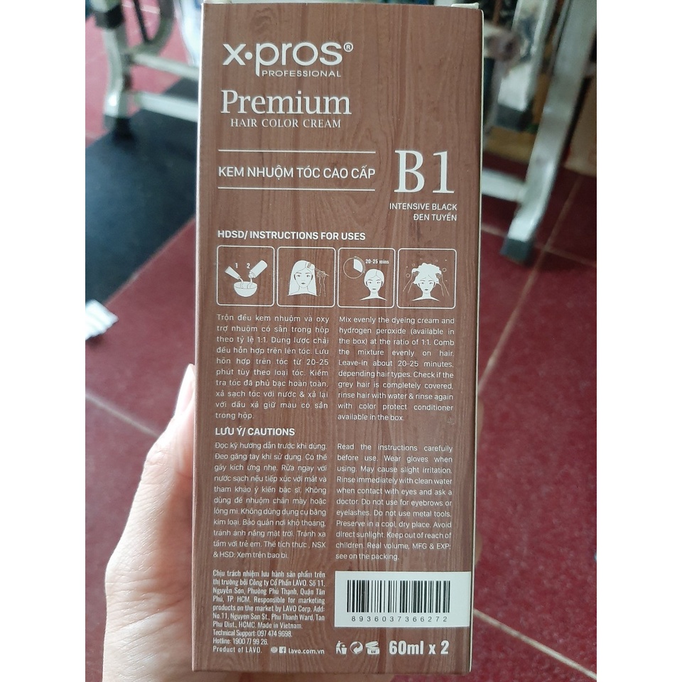 Kem Nhuộm Tóc Cao Cấp  X.PROS (B1-B23)