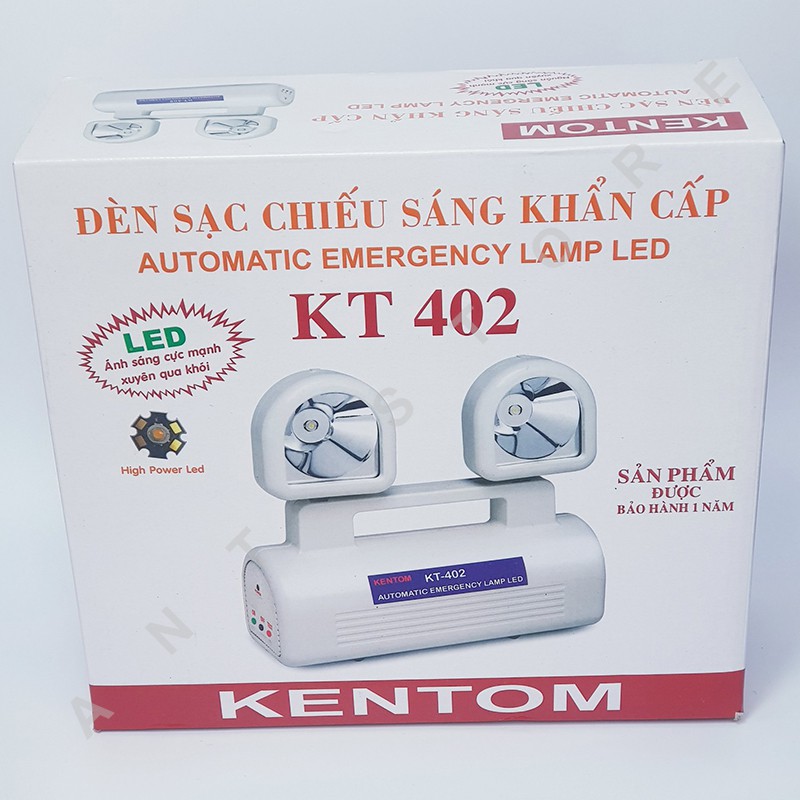 ĐÈN SẠC KENTOM VÀ ĐÈN CHIẾU SÁNG KHẨN CẤP - KT 402