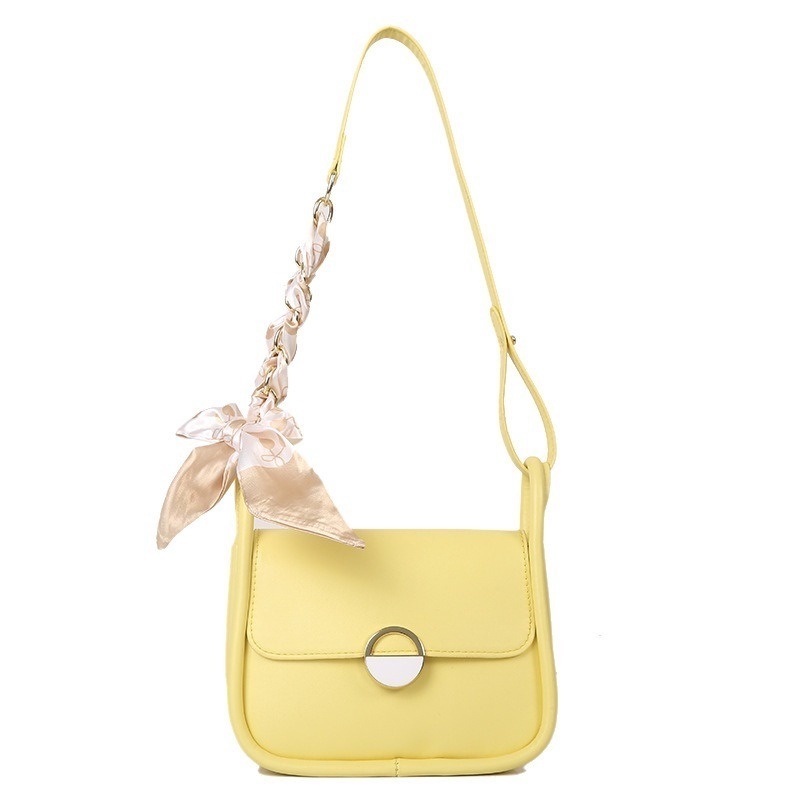 Túi Vuông Nhỏ Đeo Chéo Vai Mùa Hè 2022 Bằng Lụa Màu Trơn NB00176