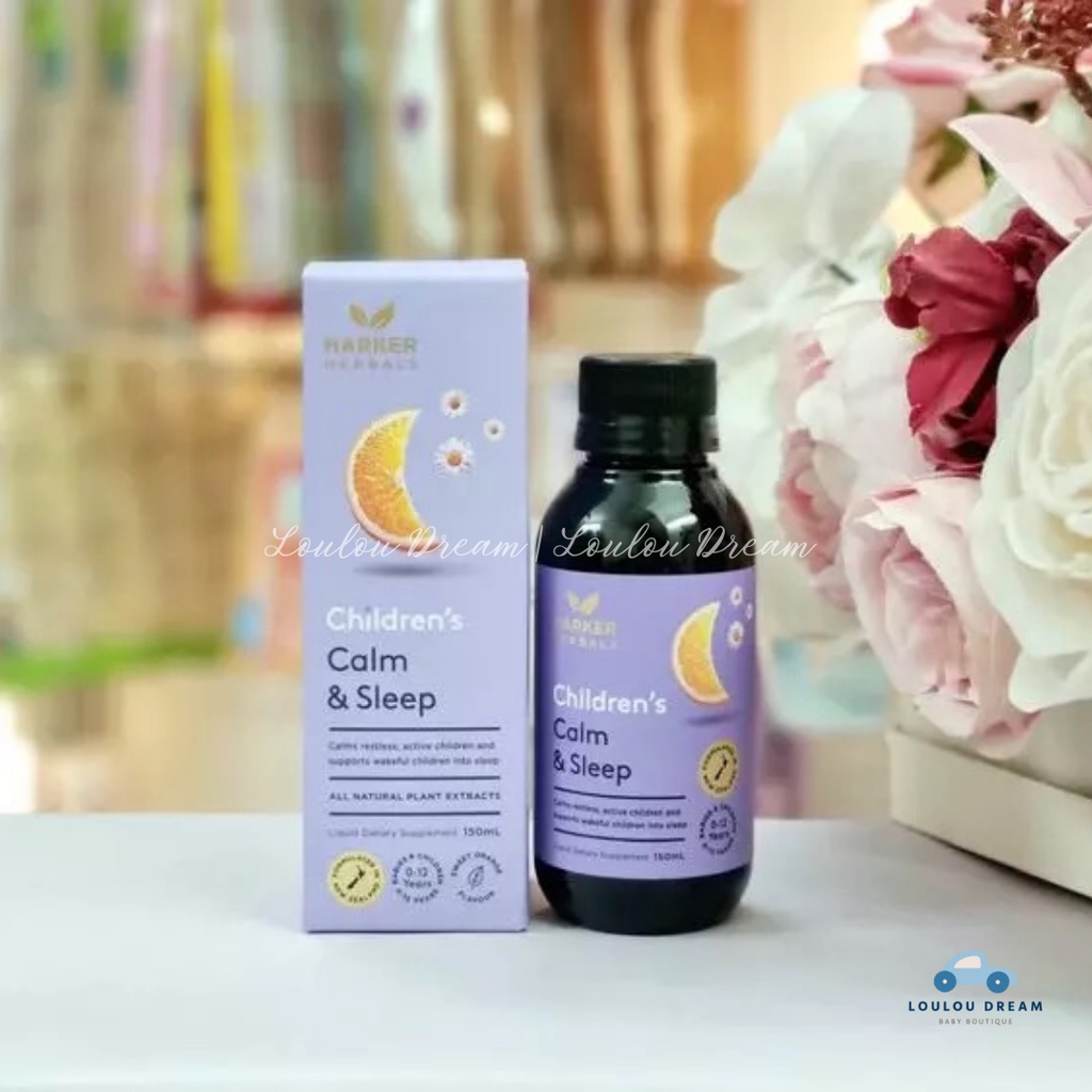 Siro Ngủ Ngon Harker Herbals tím Calm &amp; Sleep New Zealand cho bé từ 0-12 tuổi