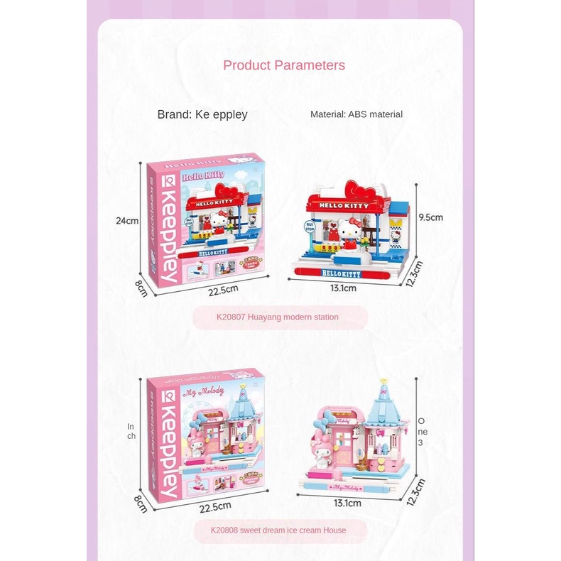 Bộ Đồ Chơi Lắp Ráp Mô Hình Nhân Vật Hoạt Hình Đáng Yêu