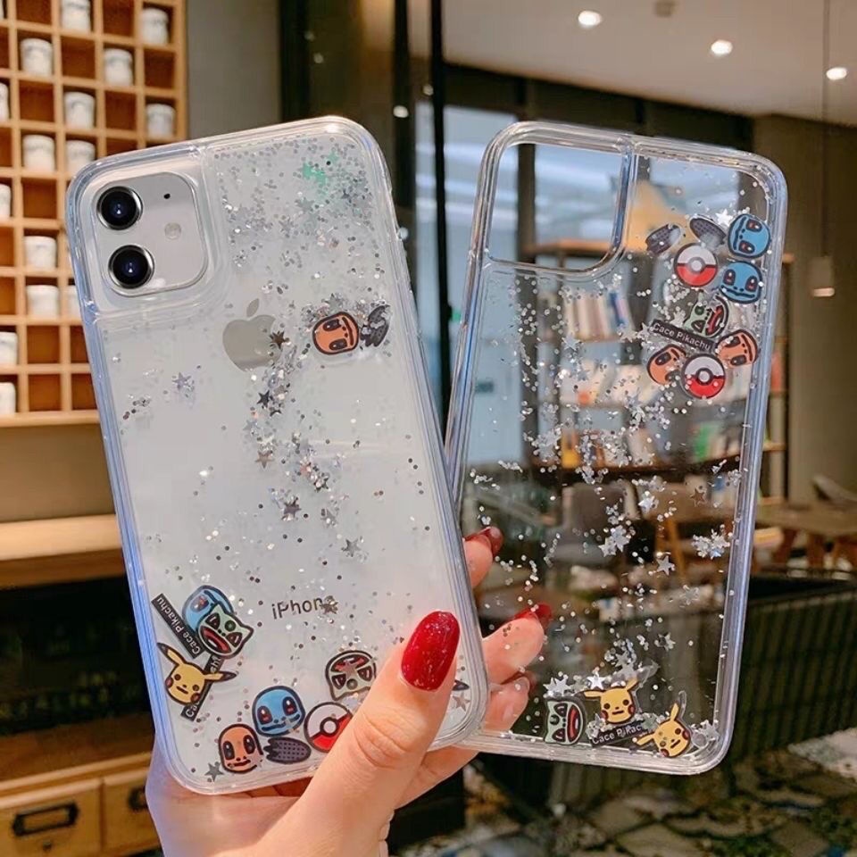 Ốp Điện Thoại Kim Tuyến Nước Làm Mát Chống Rơi Cho iPhone 13 12 11 Pro Max 7 PLUS 8plus SE XS MAX Phone Case