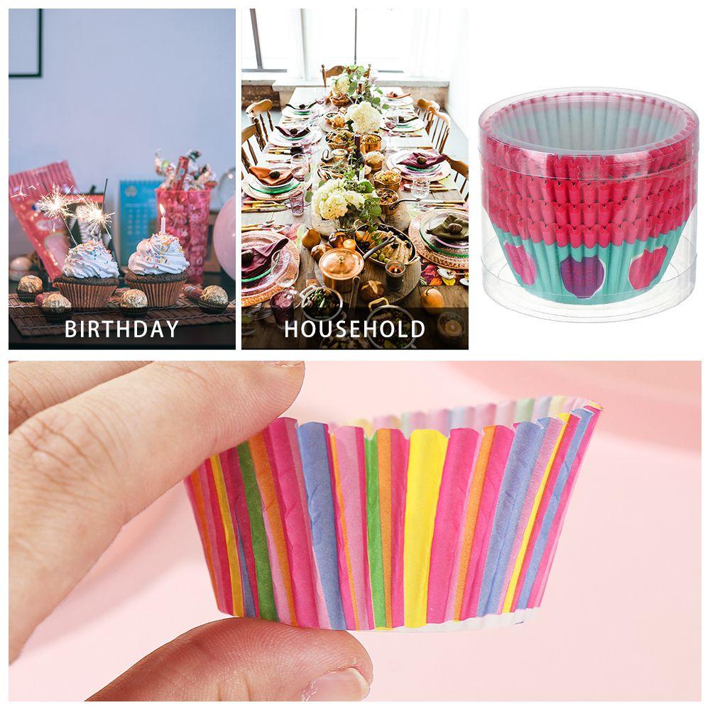 Set 100 Cốc Giấy Đựng Bánh Cupcake DIY Tiện Dụng Ốp