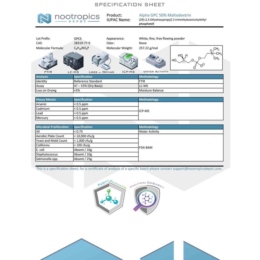 Viên bổ sung Choline cho não Alpha GPC