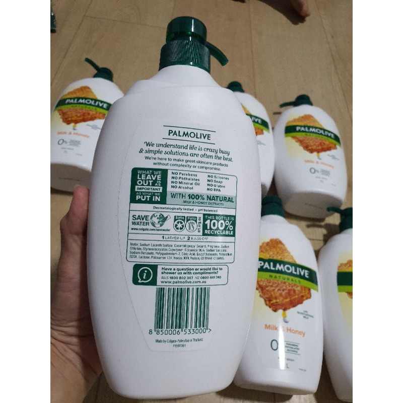 Palmolive Natuarals Body Wash Milk and Honey Shower Gel 1L