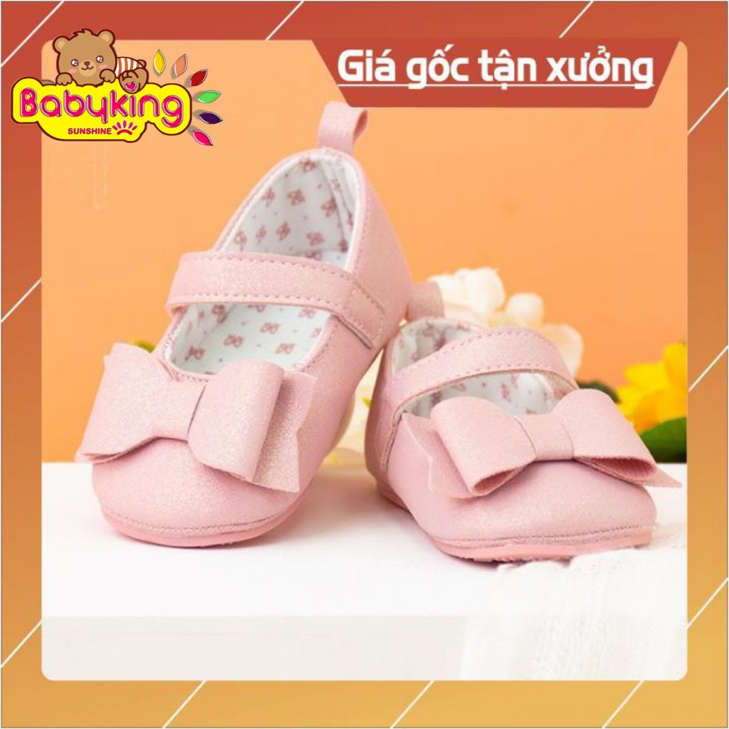 Giày búp bê cho bé gái kiểu nơ, giày tập đi, giày sandal, thương hiệu Aiueo Nhật Bản.