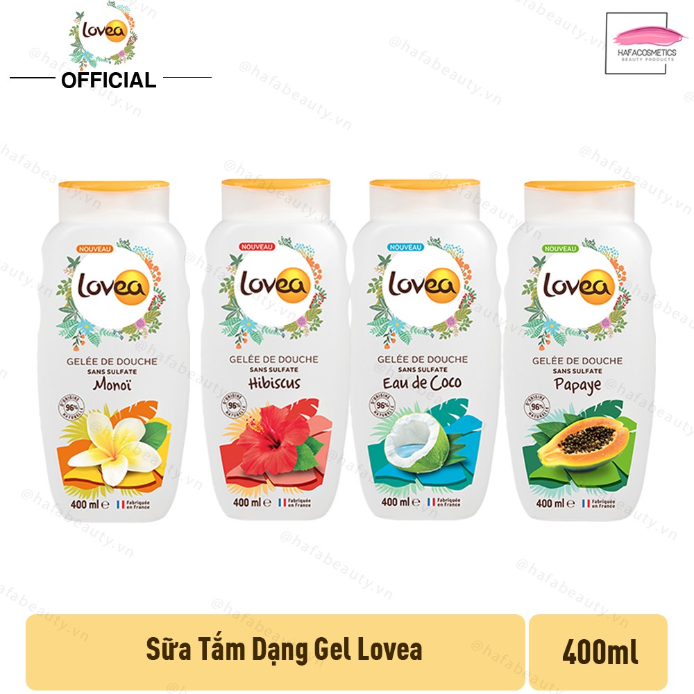 [19/06/2022] Sữa tắm dạng gel LOVEA Gelée de Douche 400ml _ Lovea Chính Hãng