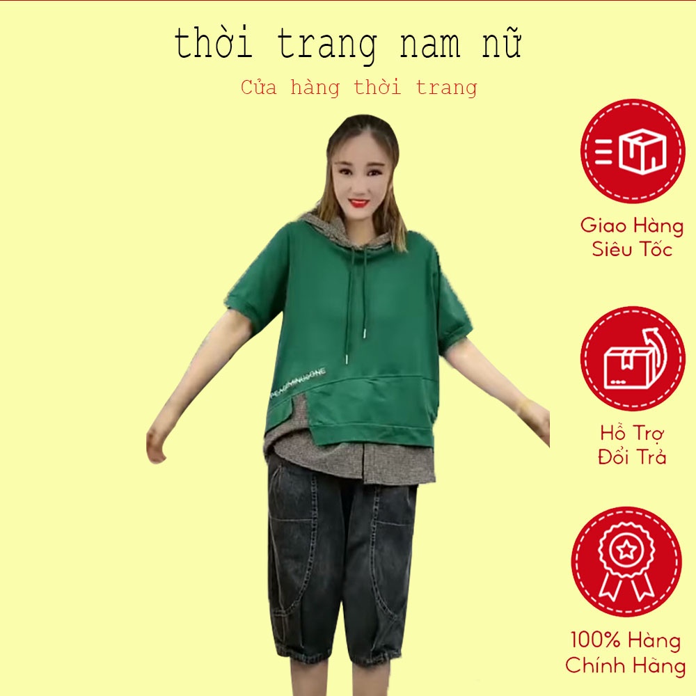 Bộ cotton Lửng Cao Cấp thời thượng cho mùa hè size từ 45-85kg