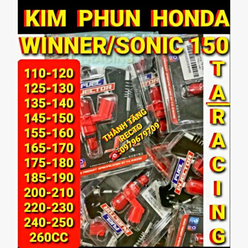 KIM PHUN HONDA WINNER 150/SONIC 150 TA RACING ĐỦ SIZE ĐỘ TỪ 110CC ĐẾN 260CC