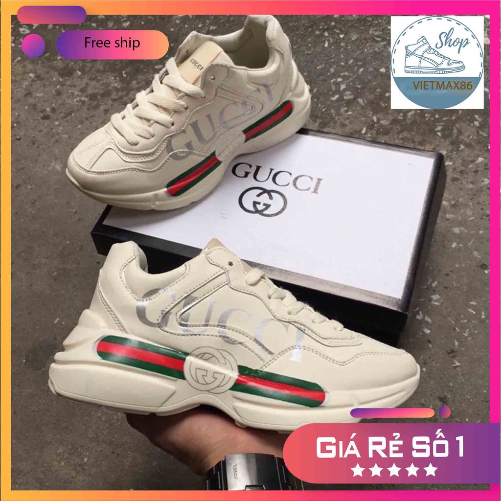 Giày thể thao sneaker gc , đế độn Tăng Chiều Cao cho nam và nữ,giày thời trang giá rẻ tặng kèm hộp / vietmax86