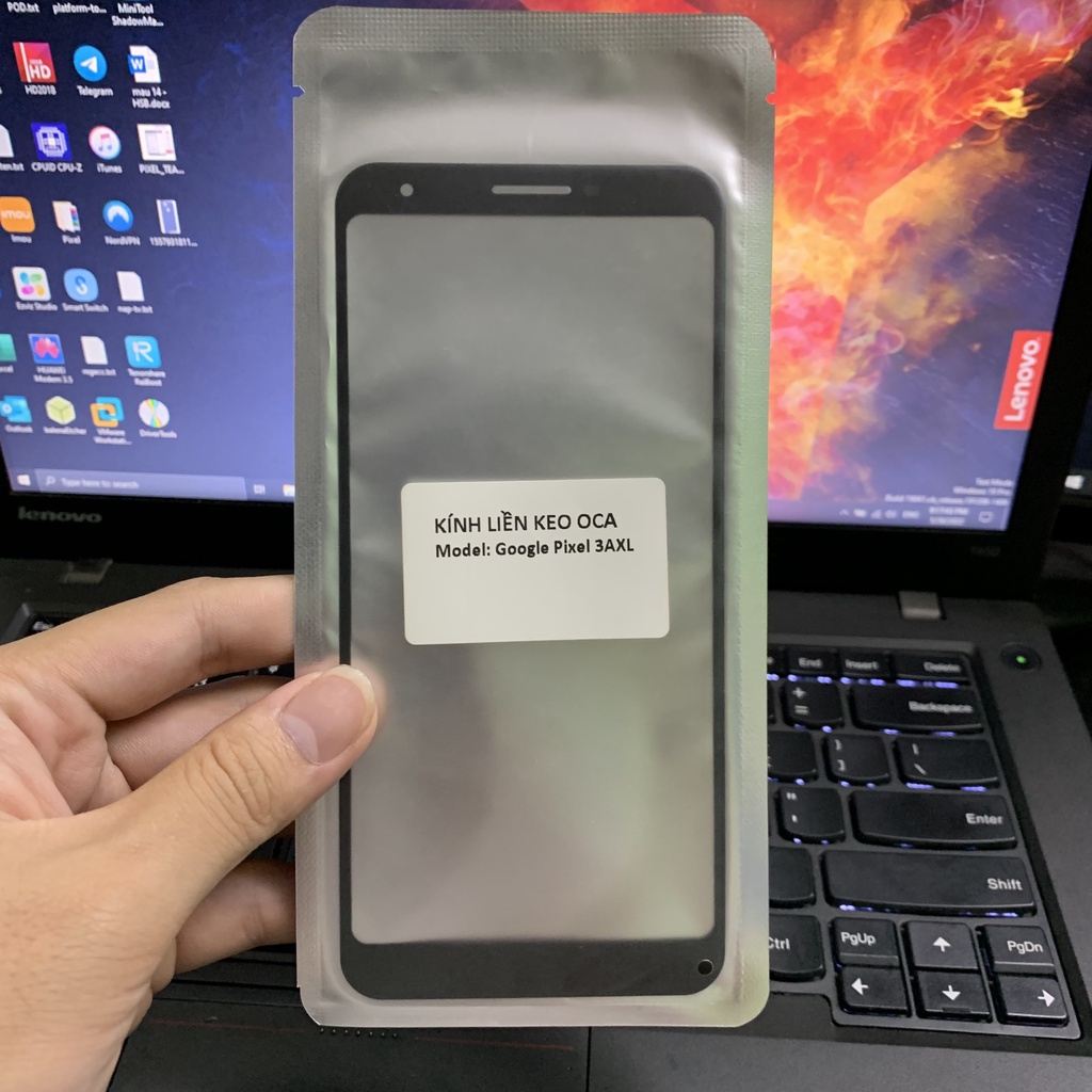 Mặt Kính Màn Hình Google Pixel 3 3XL 3A 3AXL Liền Keo OCA Dành Cho Kỹ Thuật Viên Ép Kính