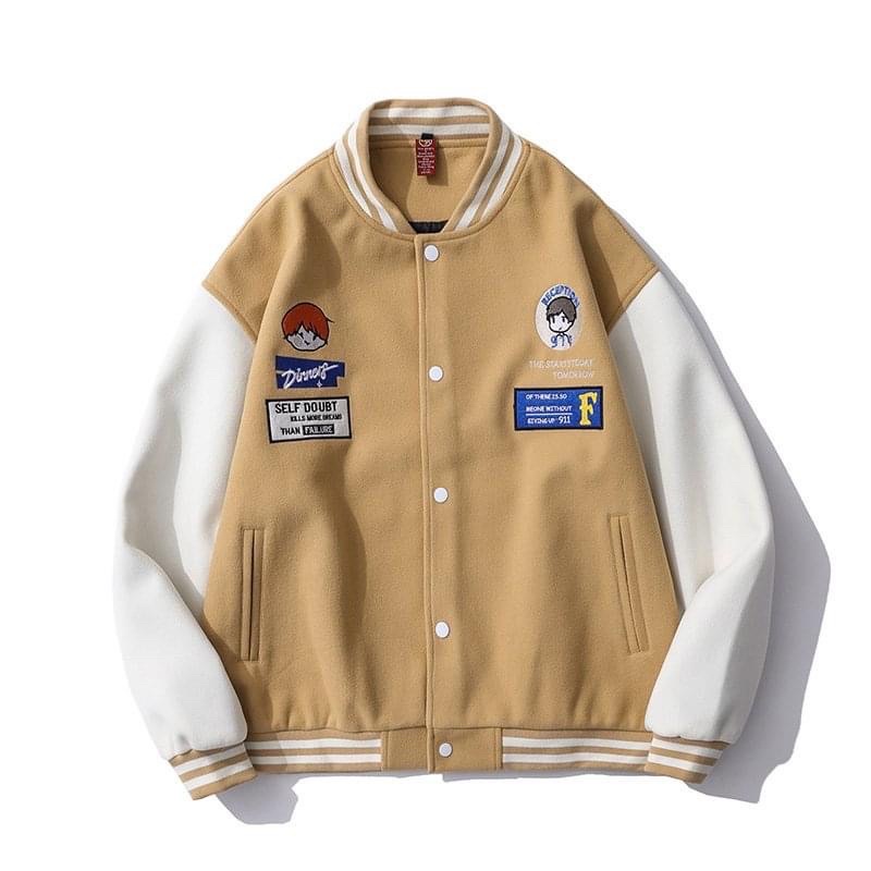 Áo khoác bomber VARSITY JACKET - BOMBER NỈ PE Jacket Air của SixK store unisex