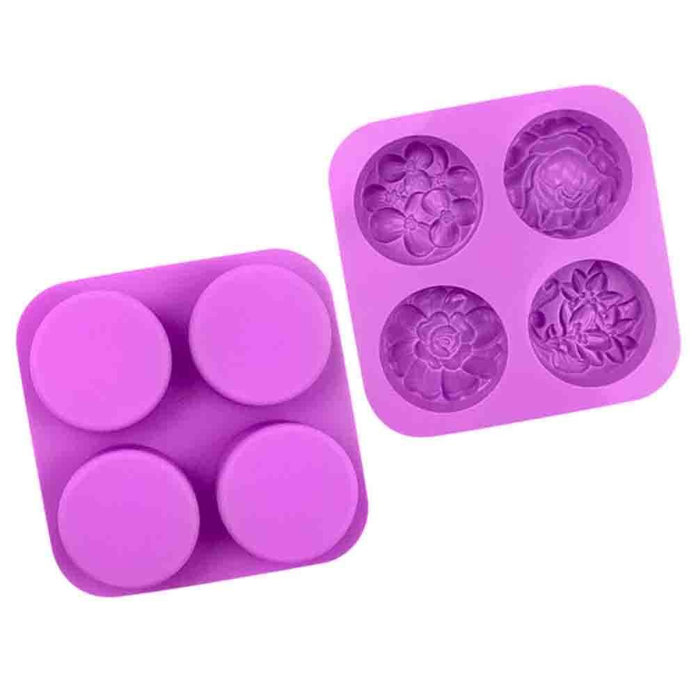 LEISURE Khuôn Làm Xà Phòng Handmade Silicone 4 / 6 Ô