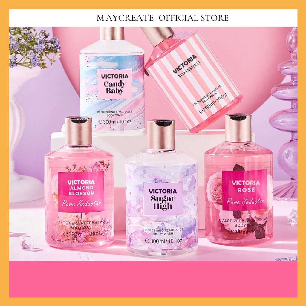 Sữa tắm hương nước hoa VICTORIA 300ml SIÊU LƯU HƯƠNG Mùi Chuẩn Thơm VF0