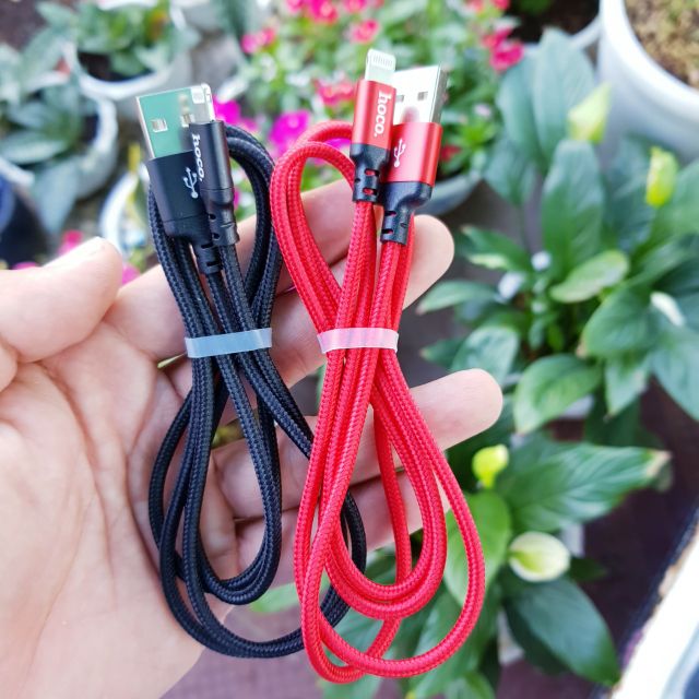 Cáp sạc hoco dây dù dài 1m Micro USB/Type-C/