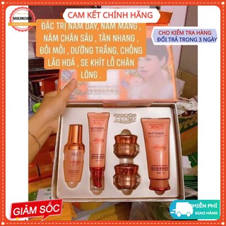 (FREESHIP hàng chuẩn 1 bộ) hoàng cung cam  chính hãng (giành cho da nám nặng, nám lâu năm)