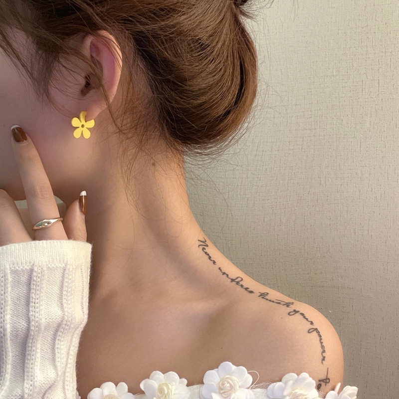 Bông Tai Hình Hoa Mạ Bạc 925 2022 Phong Cách Hàn Quốc Mới Dành Cho Nữ F537