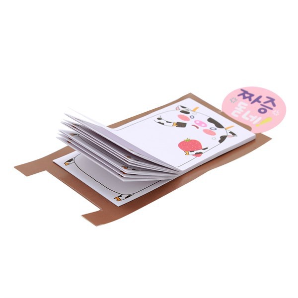 Giấy Note Dạng Đứng (8.4 x 4.3cm) - Con Bò