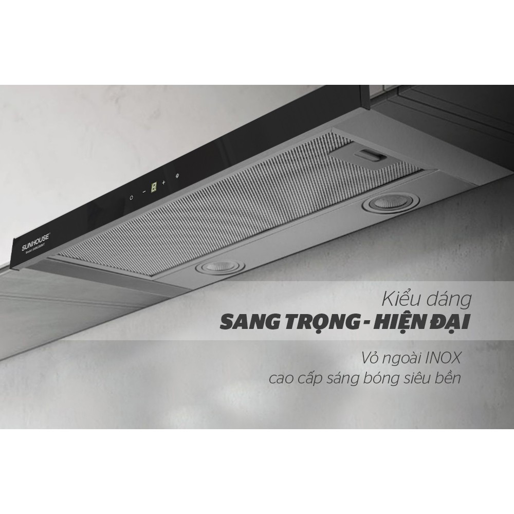 Máy hút mùi âm tủ cảm ứng Sunhouse SHB6288MT-70cm